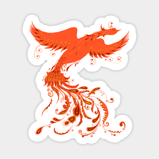 Fire Bird Sticker by beesants